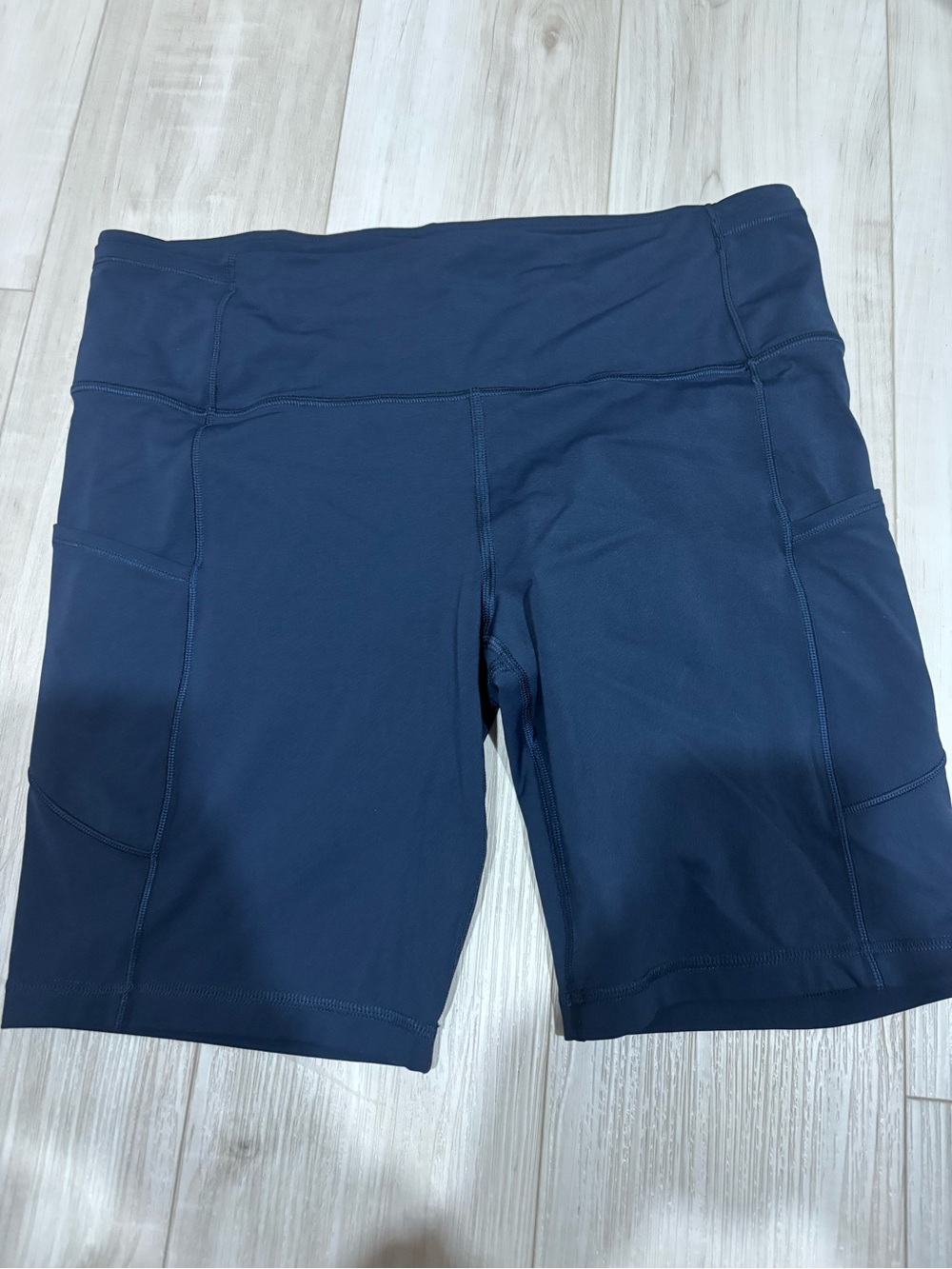 lululemon athletica Navy High-Rise Bike Shorts with Side Pockets